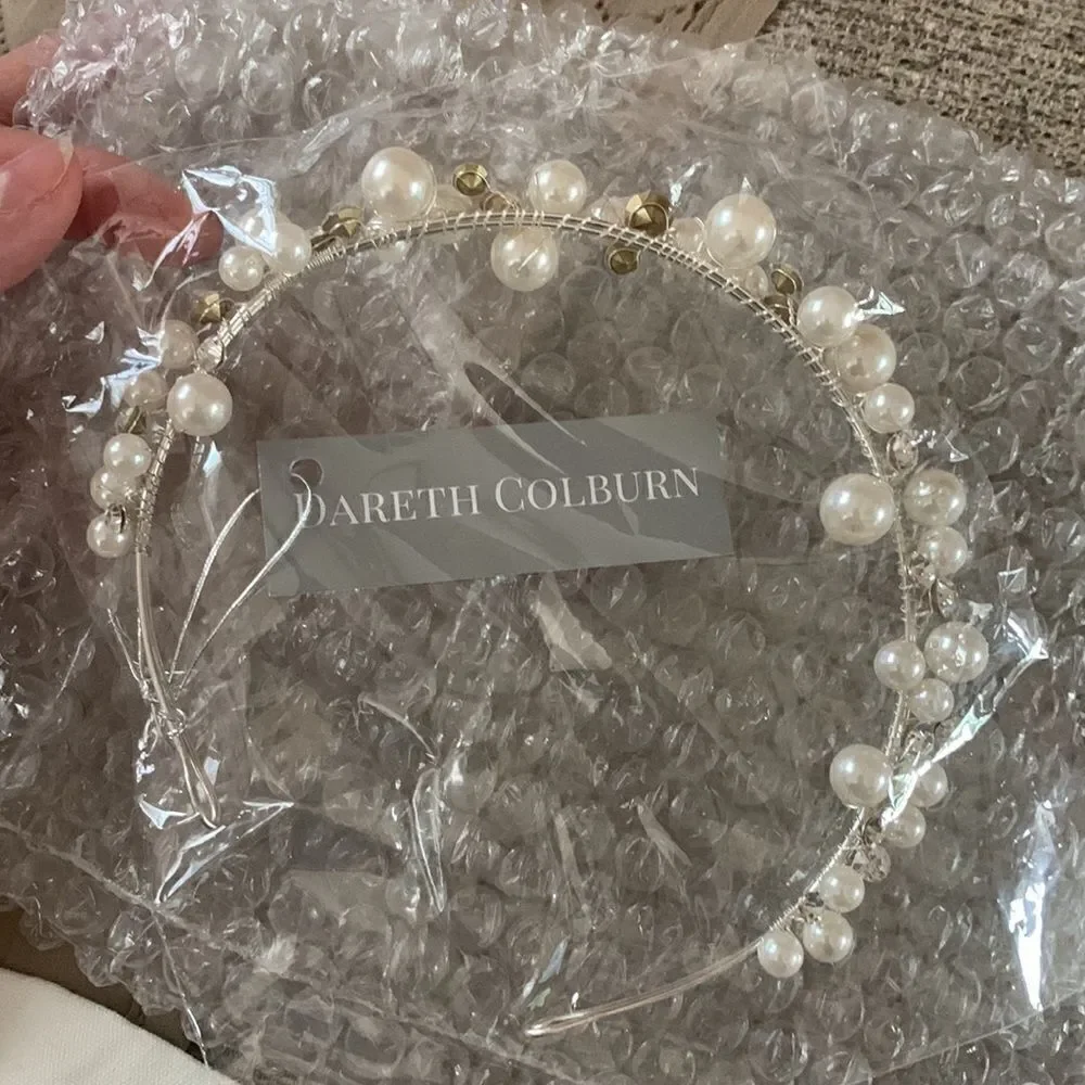 NWT Dareth Colburn Greta Pearl Headband